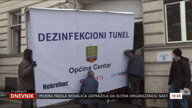 Photo of Općina Centar: Postavljen dezinfekcioni tunel