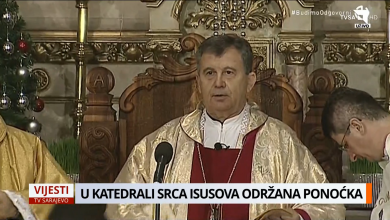 Photo of U Katedrali Srca Isusova u Sarajevu održana ponoćka