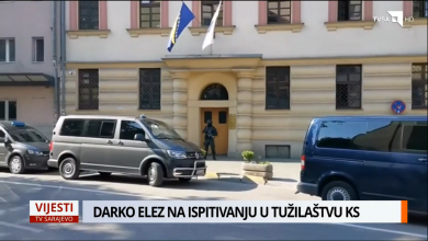 Photo of Darko Elez na ispitivanju u Tužilaštvu KS