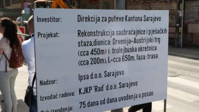 Photo of Počela rekonstrukcija ulice Hamdije Kreševljakovića
