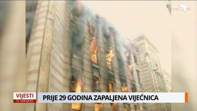 Photo of Sarajevska Vijećnica zapaljena na današnji dan prije 29 godina