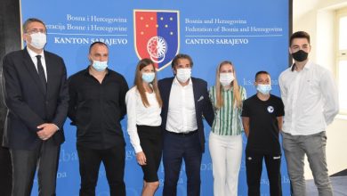 Photo of Ministar Avdić primio karatiste osvajače medalja