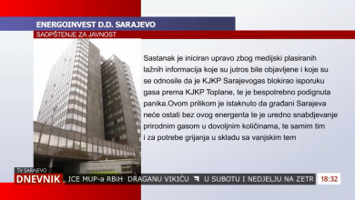 Photo of TVSA/ Građani Sarajeva neće ostati bez plina(Video)