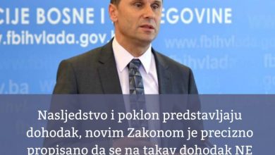Photo of Novalić: Prvi nasljedni red ne plaća porez