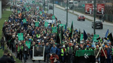 Photo of Stotine rudara protestuje u Sarajevu