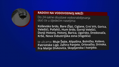 Photo of Obustava vodosnabdijevanja zbog radova na pumpnoj stanici