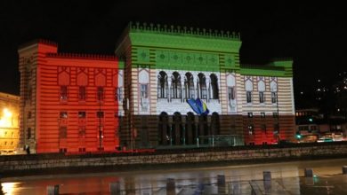 Photo of Vijećnica u bojama zastave Ujedinjenih Arapskih Emirata zbog najvećeg sajma EXPO