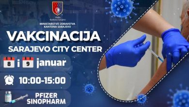 Photo of Za vikend vakcinacija u Sarajevo City Centeru