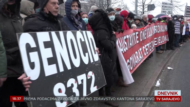 Photo of TVSA/VIDEO/Protesti za mir građana Sarajeva ispred OHR-a
