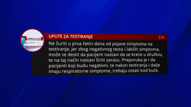 Photo of Pogledajte video Uputstva-kad i kako se testirati na Covid
