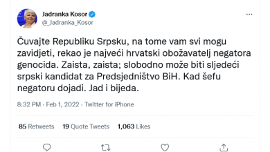 Photo of Kosor o Čoviću: Sad može biti srpski kandidat za Predsjedništvo BiH