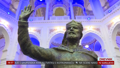 Photo of Dnevnik TVSA: Spomenik Tvrtku Kotromaniću biće postavljen u parku kod zgrade Predsjedništva