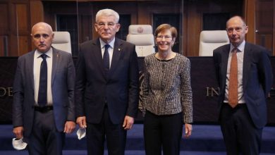 Photo of Džaferović na sastank sa predsjednicom Međunarodnog suda pravde