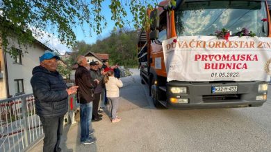 Photo of Lokalni orkestri Prvomajskom budnicom tradicionalno i jutros budili Zeničane i Kakanjce