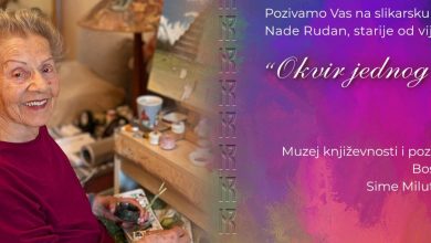 Photo of Prva samostalna izložba slika 100-godišnje Nade Rudan