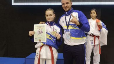 Photo of Larisa Bašagić omladinska prvakinja Balkana u karateu