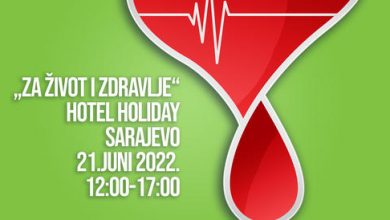 Photo of Sutra dobrovoljno darivanje krvi pod sloganom: “Za život i zdravlje” u hotelu Holiday u Sarajevu