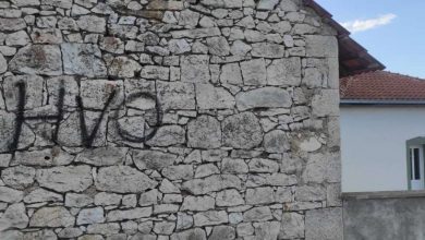 Photo of U neumskom naselju Rabrani uz mesdžid jutros osvanuli prijeteći grafiti