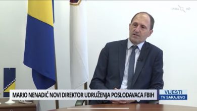 Photo of Vijesti TVSA: Mario Nenadić novi direktor udruženja poslodavaca BiH