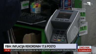 Photo of Dnevnik TVSA/ Inflacija u FBiH rekordnih 17,6 posto