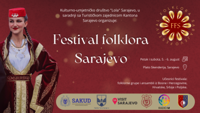 Photo of Sutra počinje dvodnevni Festival folklora Sarajevo