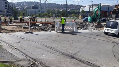 Photo of Saobraćaj u pravcu Ilidže preusmjerava se u jednu traku, radovi na raskrsnici Remiza (FOTO/VIDEO)