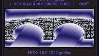 Photo of Most pjesnika – 1. međunarodni konkurs poezije-2022