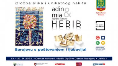 Photo of Izložba slika i unikatnog nakita pod nazivom „Sarajevu s poštovanjem i ljubavlju“