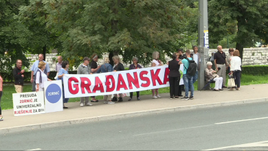 Photo of Protesti građana ispred OHR-a, građani protiv nametanja Izbornog zakona