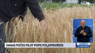 Photo of Vijesti TVSA/ Počinje pilot popis poljoprivrede