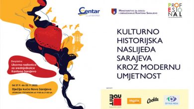 Photo of 150 srednjoškolaca u KS stiče znanje o kulturno-historijskom naslijeđu Sarajeva kroz umjetnost