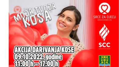 Photo of Humana akcija “Moja kosa tvoja kosa” u nedjelju u Sarajevu