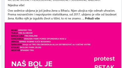 Photo of Protestna šetnja u 15,00 sati od Trga oslobođenja do Vječne vatre
