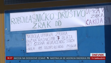 Photo of Dnevnik TVSA//Uposlenici preduzeća “Zrak” nisu primili sedam plaća, trenutna Uprava im prijeti otkazom