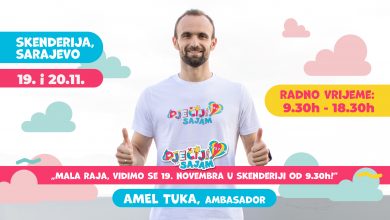 Photo of Amel Tuka ambasador 7. Dječijeg sajma pod sloganom “Trči, vježbaj, budi jak!”
