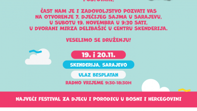 Photo of Najveći festival za djecu i porodicu u Dvorani Mirza Delibašić