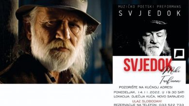 Photo of Uskoro poetsko-muzički performans “Svjedok” u Dječijoj kući na Grbavici