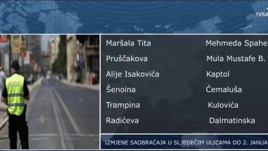 Photo of Spisak ulica u kojima je izmijenjen saobraćaj do 2. januara