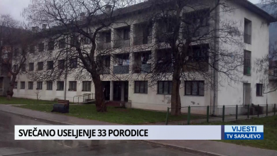 Photo of Vijesti TVSA/ Upriličeno svečano useljenje 33 porodice u naselju Hrasnica