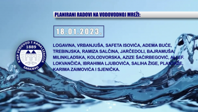 Photo of Informacija o radovima na vodovodnoj mreži