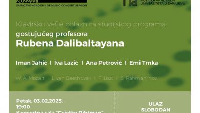 Photo of Klavirsko veče polaznica studijskog programa profesora Rubena Dalibaltayana