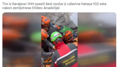 Photo of Tim iz Sarajeva pomogao u spašavanju još šest osoba, 102 sata nakon zemljotresa