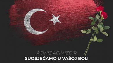 Photo of Ispred Turske ambasade u Sarajevu, od 16 sati građani mogu ostaviti cvijet za žrtve zemljotresa