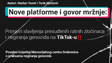 Photo of Memorijalni centar Srebrenica predstavio izvještaj o govoru mržnje i negiranju genocida na TikToku