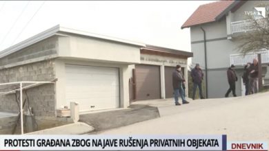 Photo of Dnevnik TVSA/ Nakon najavljenog rušenja objekata u Novom Sarajevu, građani ne odustaju od protesta