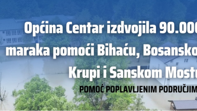Photo of Općina Centar osigurala  novac za sanaciju šteta od poplava u lokalnim zajednicama USK-a
