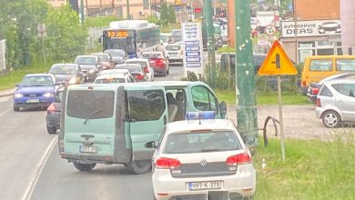 Photo of Velike gužve na izlazu iz Sarajeva zbog saobraćajne nezgode u Vogošći
