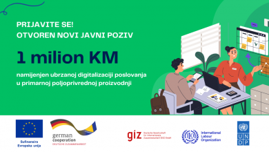 Photo of Milion KM namijenjen ubrzanoj digitalizaciji poslovanja u primarnoj poljoprivrednoj proizvodnji
