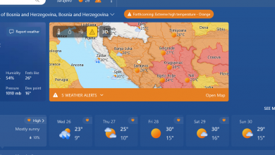 Photo of U Sarajevu danas do 35 stepeni, sutra kiša i osvježenje