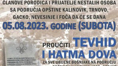 Photo of U subotu dova za ubijene Bošnjake Kalinovika 1992. godine